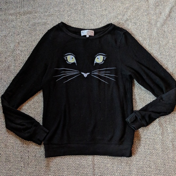 wildfox cat sweatshirt